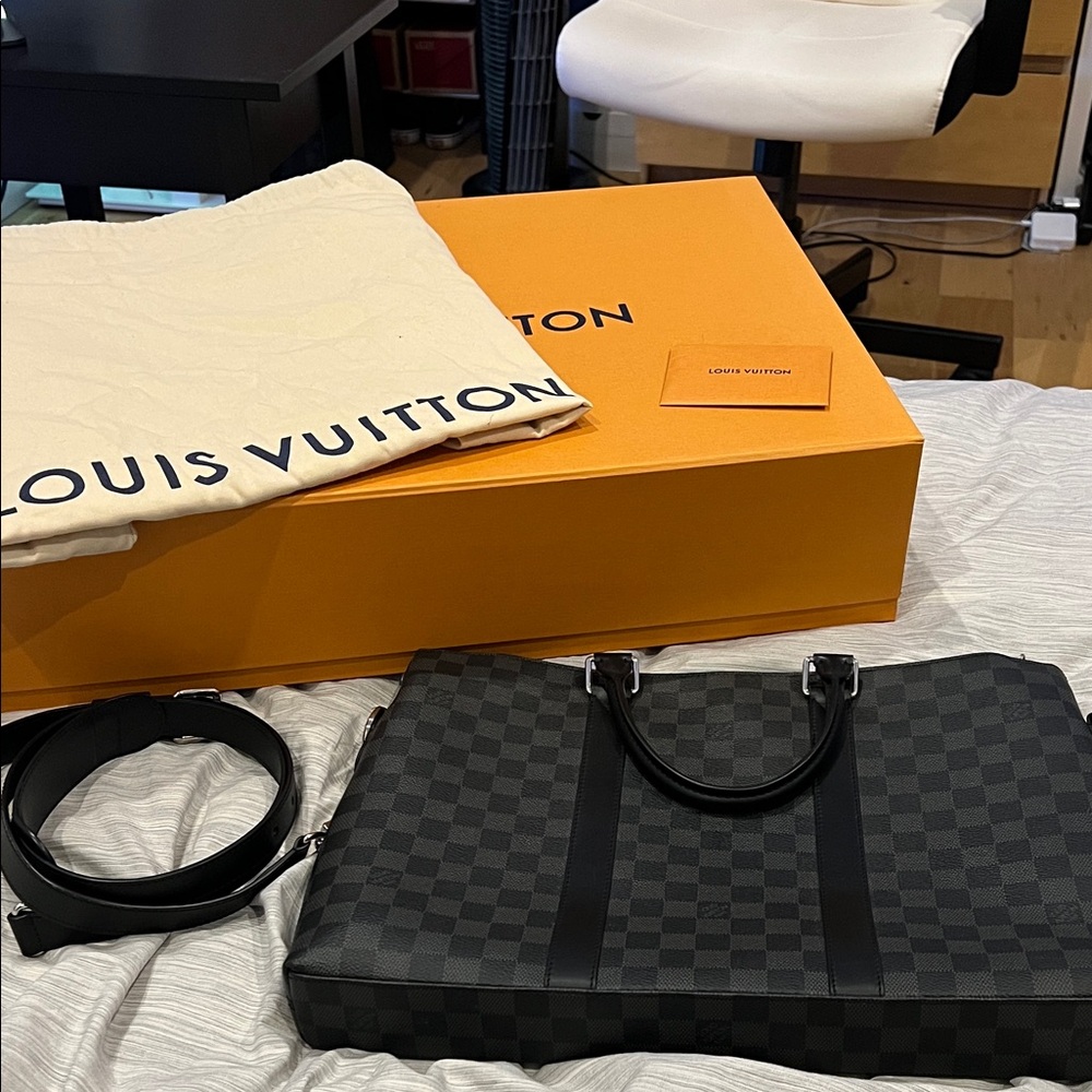 Authentic Louis Vuitton Black Damier Tote